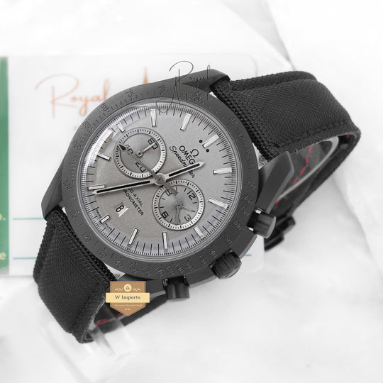 Latest Collection Black Case With Gray Dial & Nylon Strap For Men