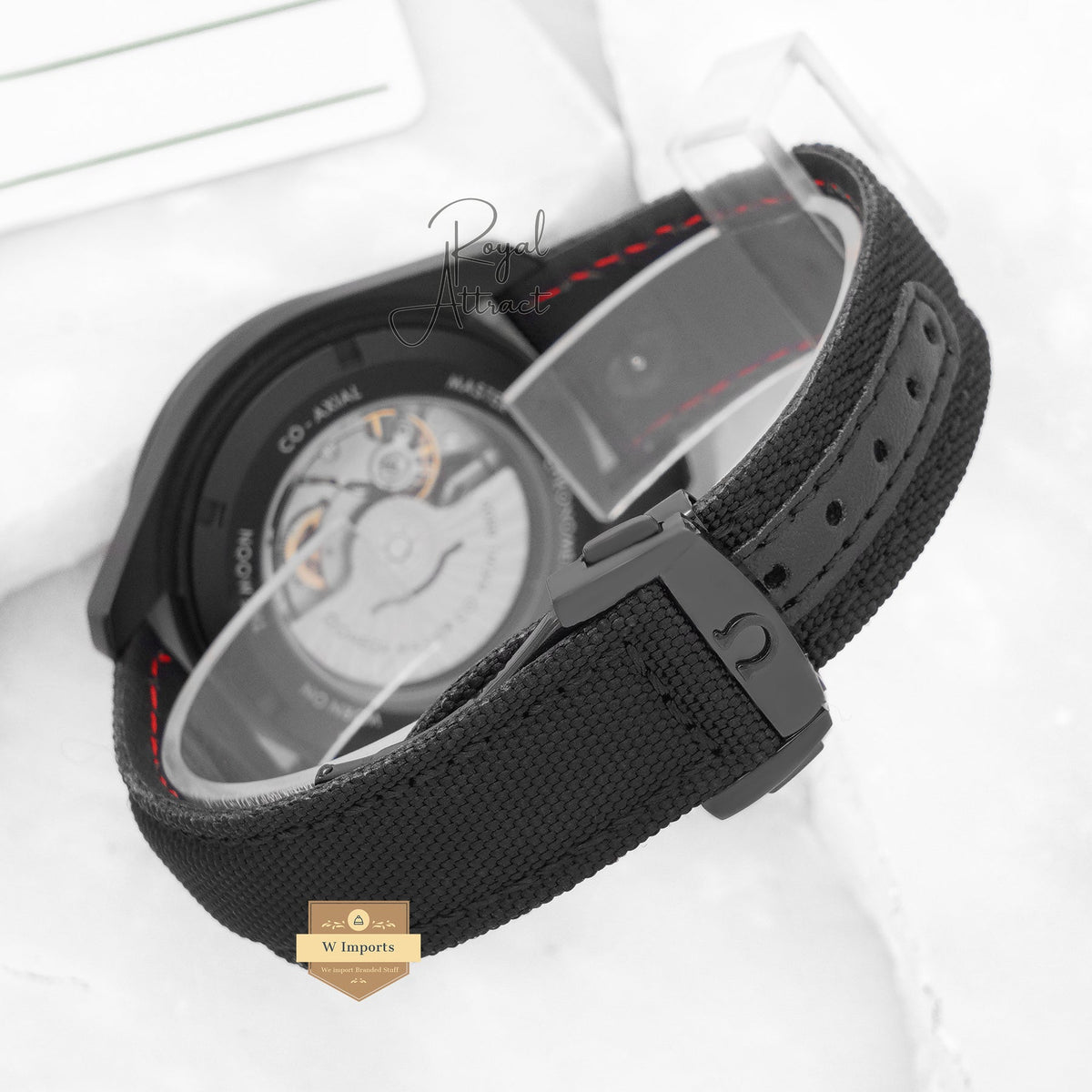 Latest Collection Black Case With Gray Dial & Nylon Strap For Men