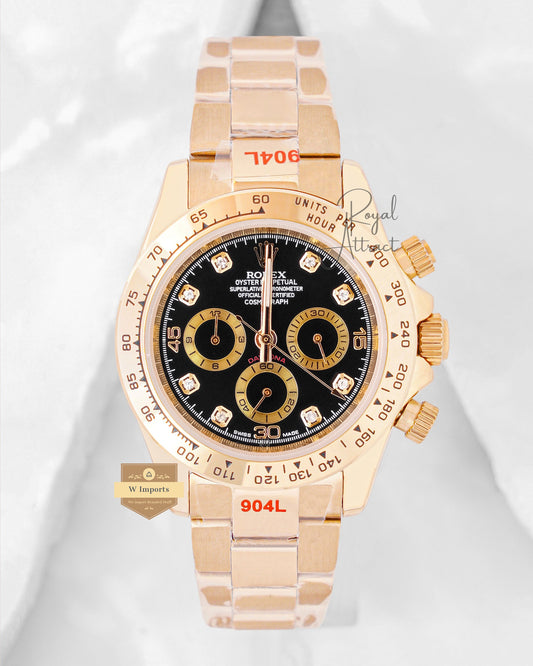 Latest Collection Chronograph 40 Yellow Gold With Black Dial V3 Factory