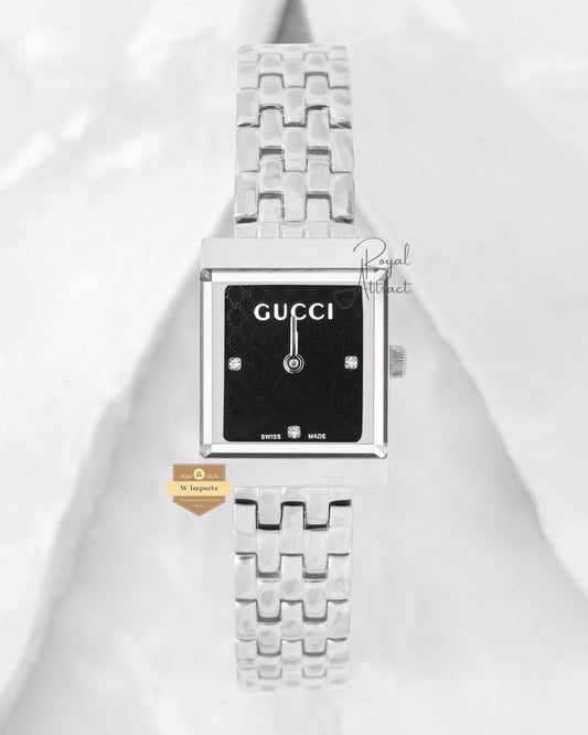 Latest Collection Silver With Black Dial bracelet Ladies Watch