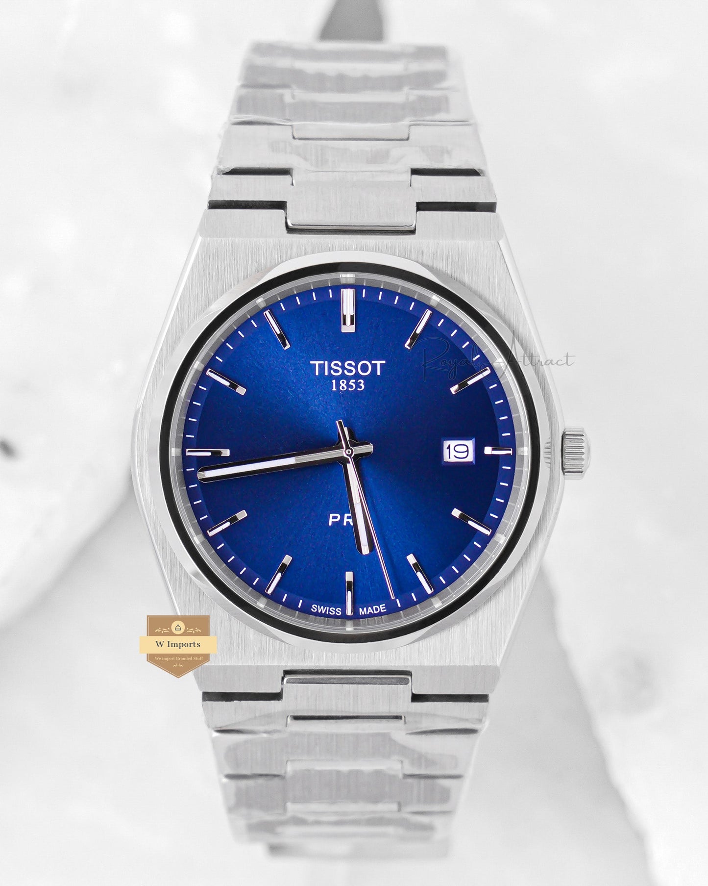 Latest Collection Prx Silver With Blue Dial Stainless Steel Watch