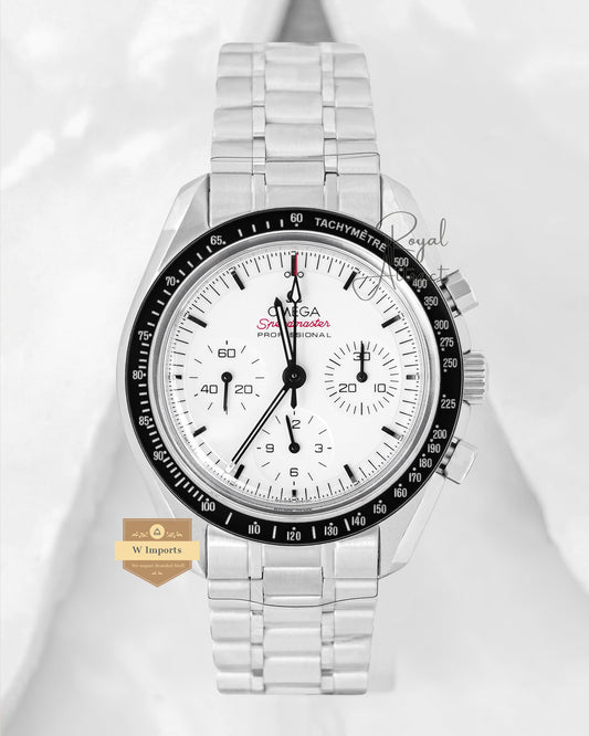 Latest Premium Automatic Silver With White Dial Chain Watch