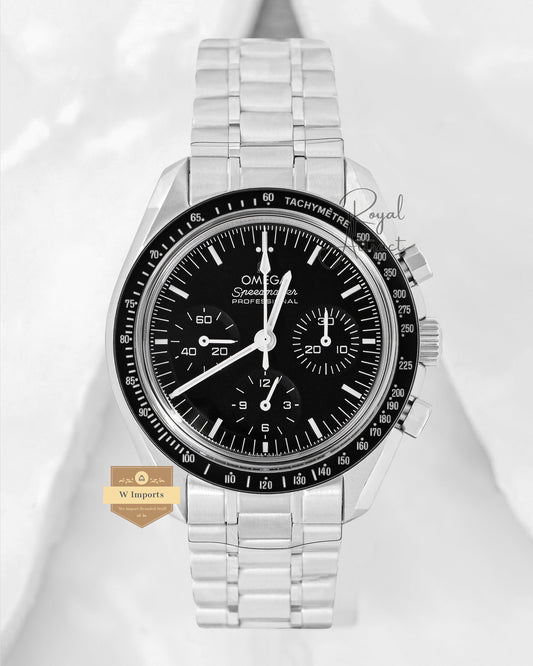Latest Premium Automatic Silver With Black Dial Chain Watch