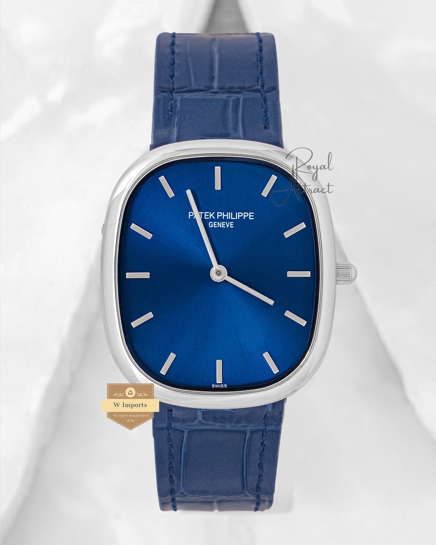 Super Premium Collection Silver Case With Blue Dial Automatic Watch