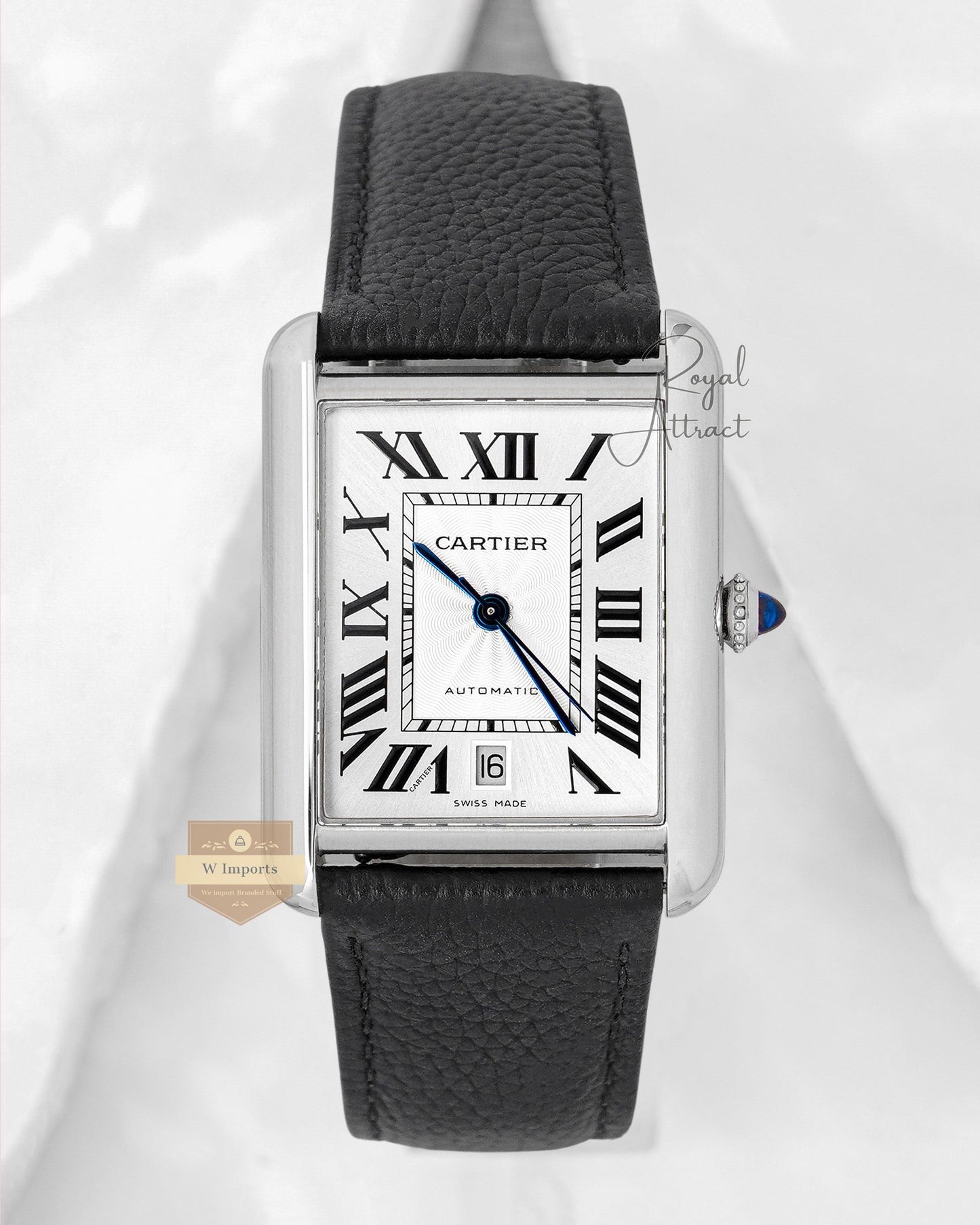 Super Premium Collection Date Silver Case With White Dial Automatic Watch