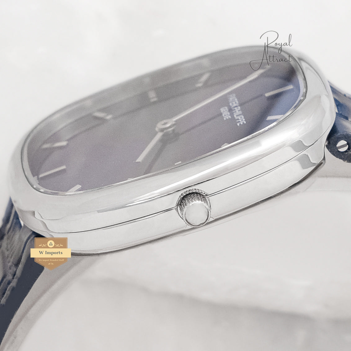 Super Premium Collection Silver Case With Blue Dial Automatic Watch