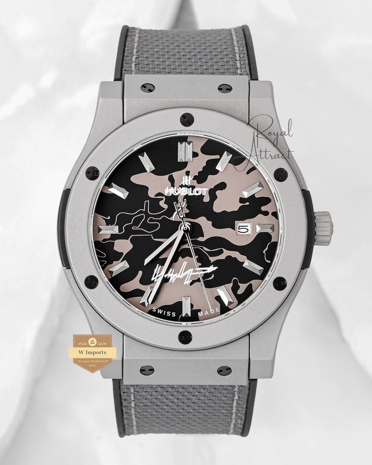 Latest Collection Matt Case With Camouflage Dial Pvc Strap