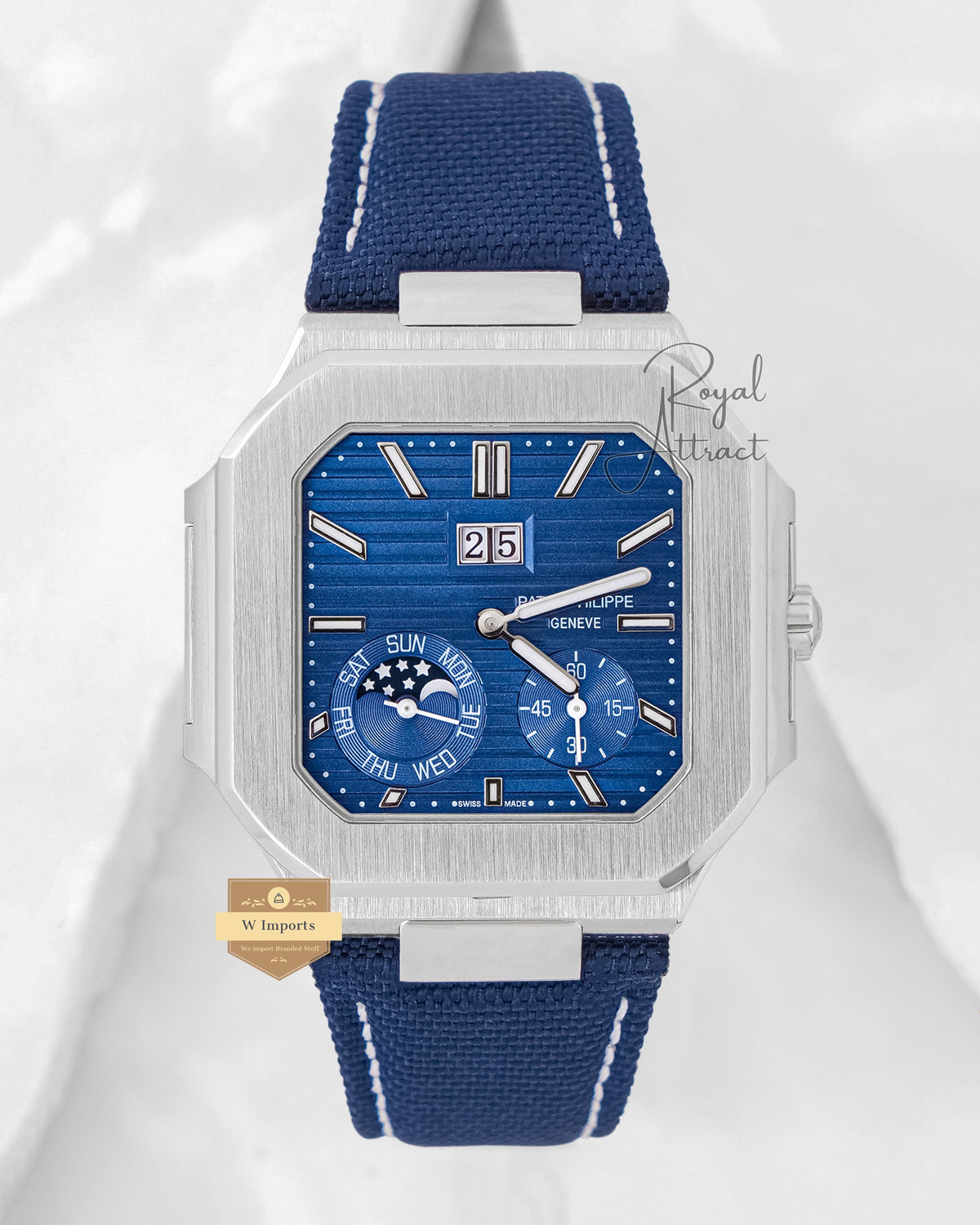 Latest Super Premium Collection Silver Case With Blue Dial Automatic Watch