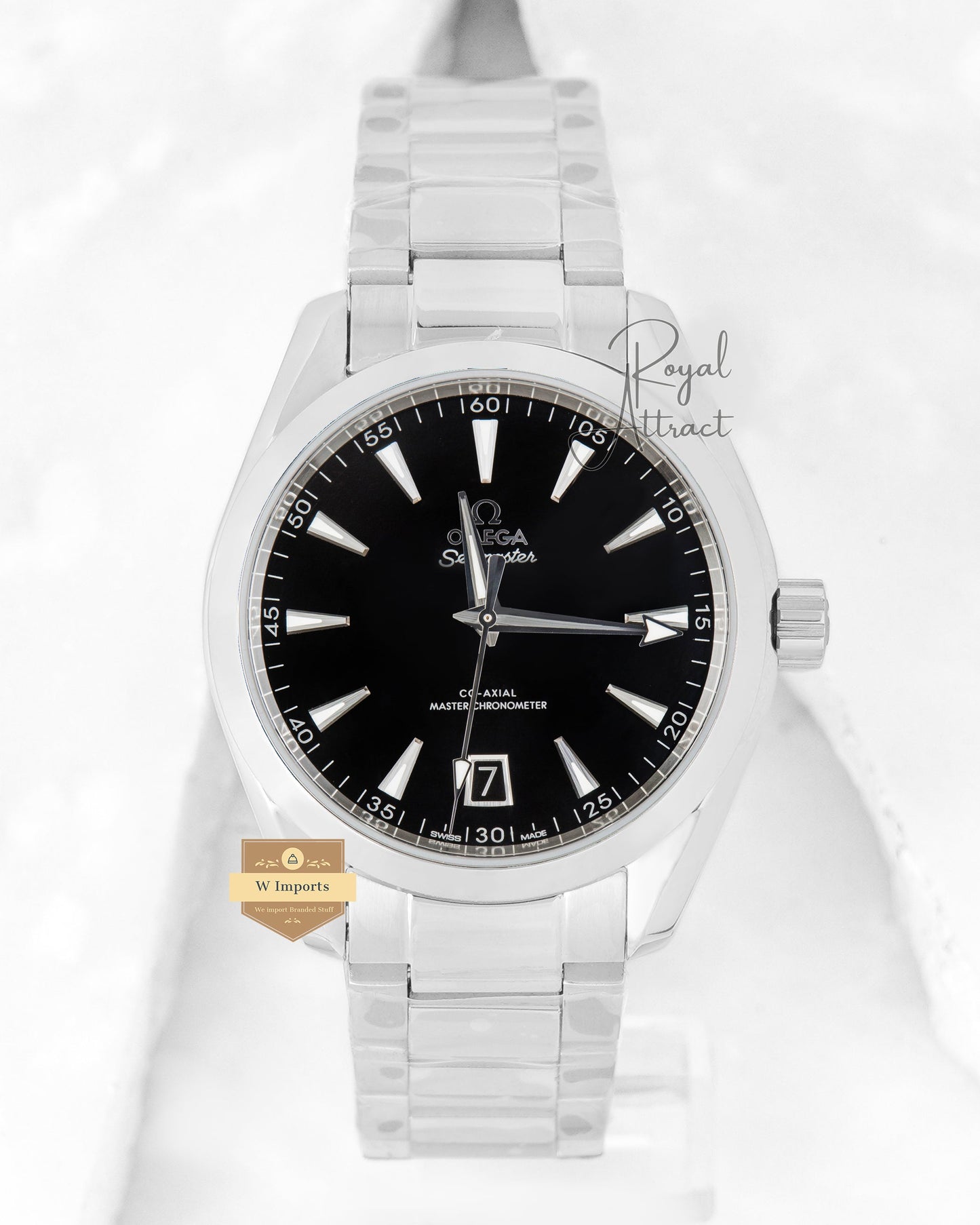 New Collection Silver With Black Dial Automatic Watch For Men