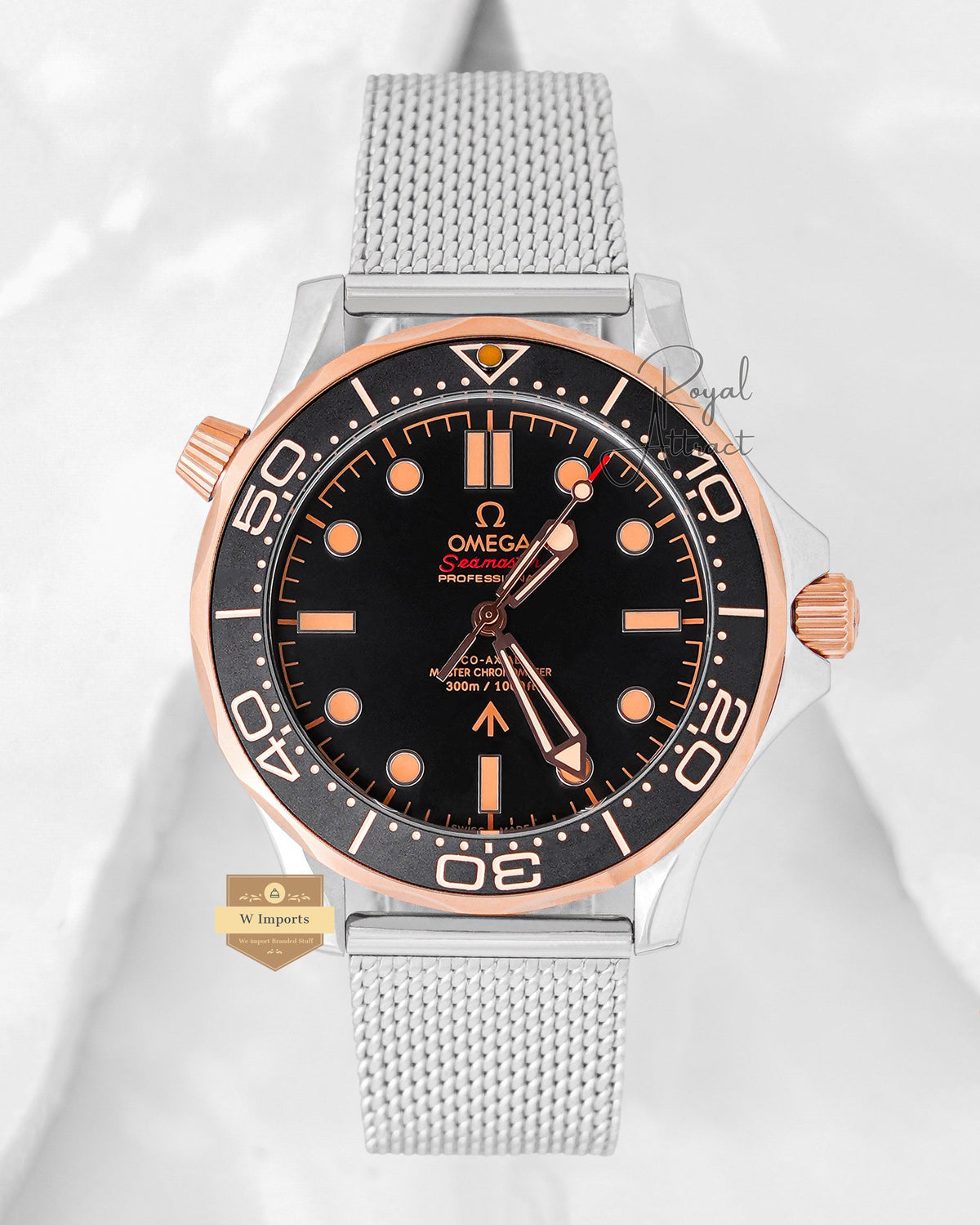 Latest Collection Silver With Black Dial Automatic Watch For Men
