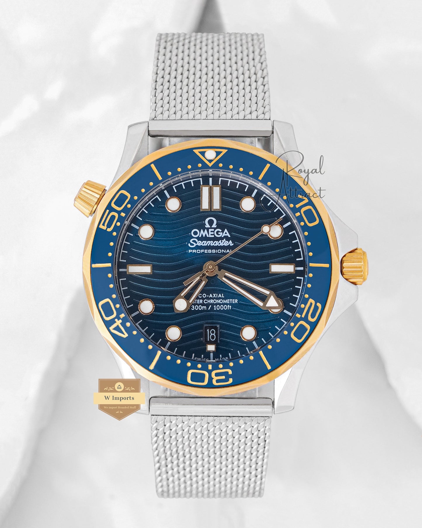 Latest Collection Silver With Blue Dial Automatic Watch For Men