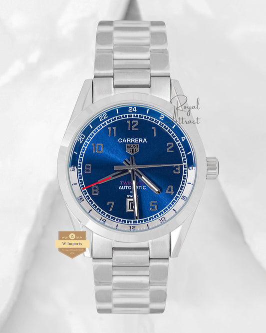 Latest Collection Silver With Blue Dial Automatic Watch