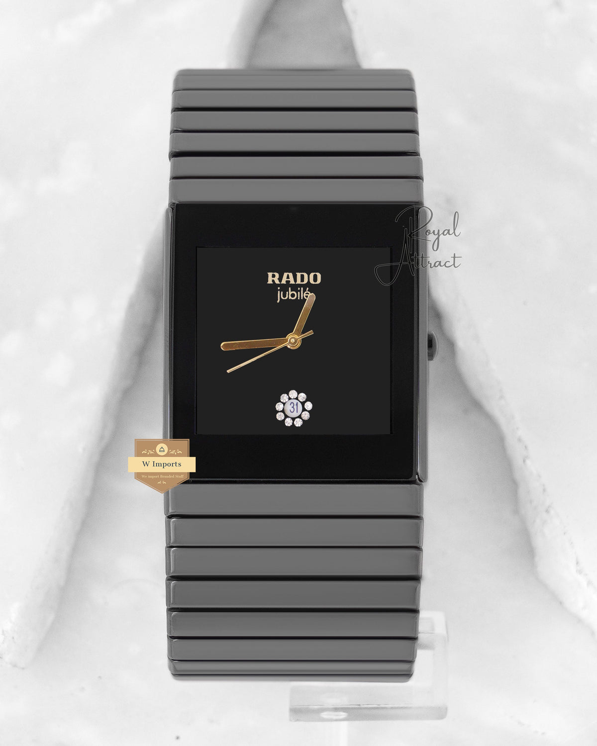 Latest Collection All Black With Dial Chain Watch