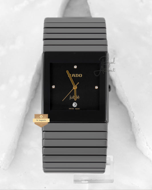 Latest Collection All Black With Dial Stone Figure Chain Watch