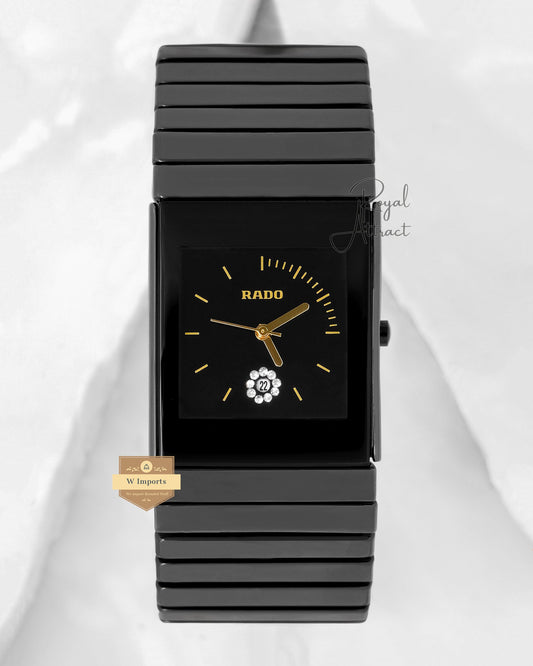 Latest Collection All Black With Dial Chain Watch