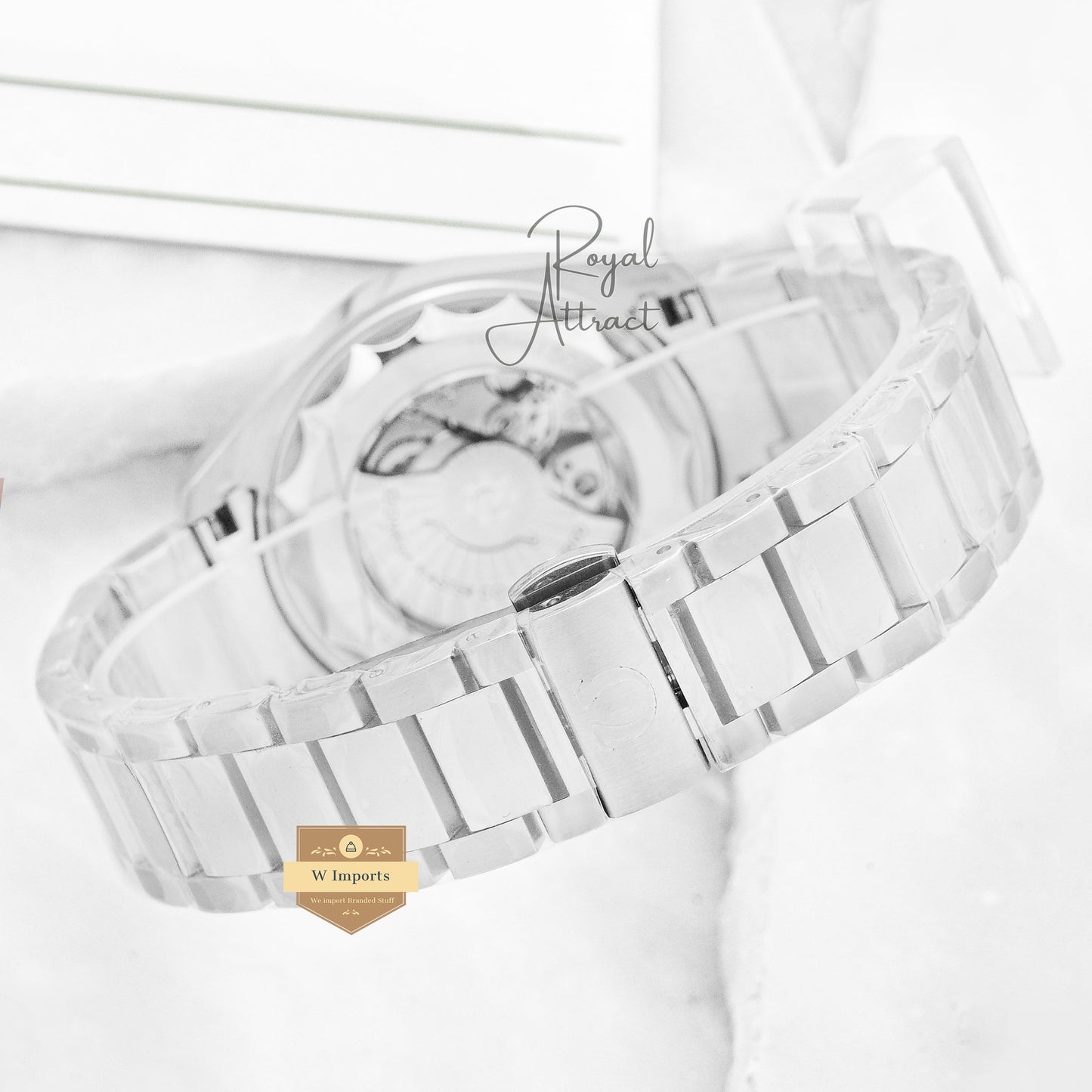 New Collection Silver With Smoky Blue Dial Automatic Watch
