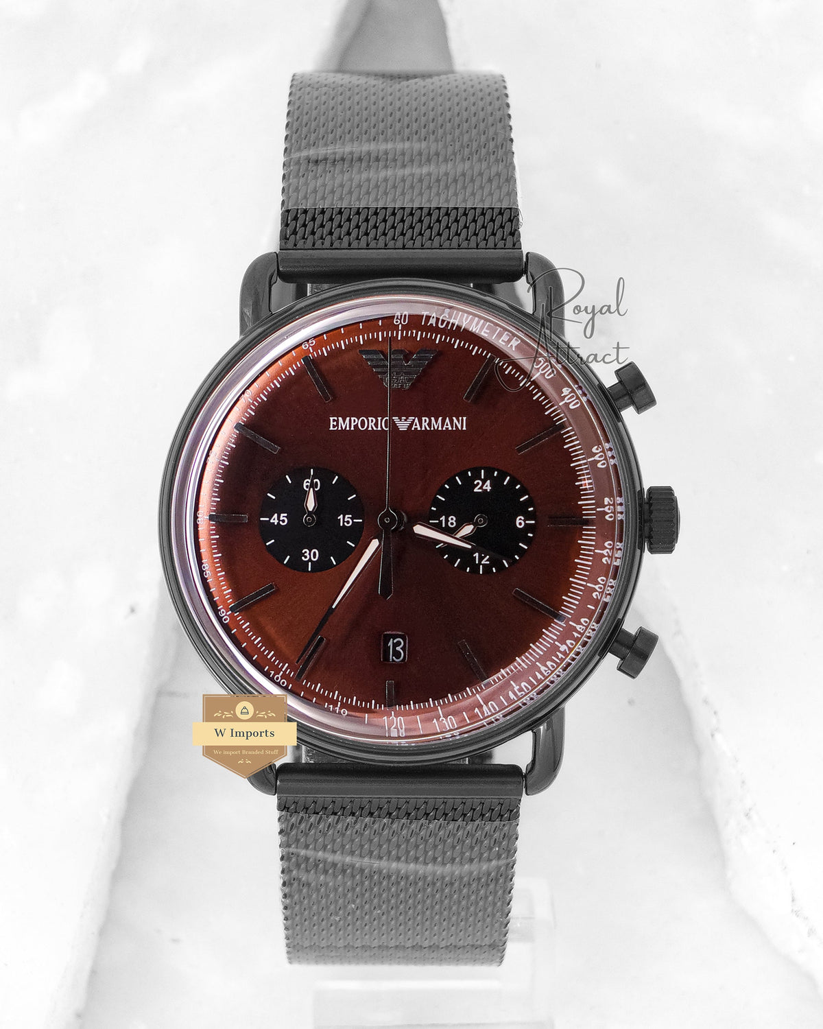 Latest Collection Chronograph All Black Chain With Green Dial Watch For Men
