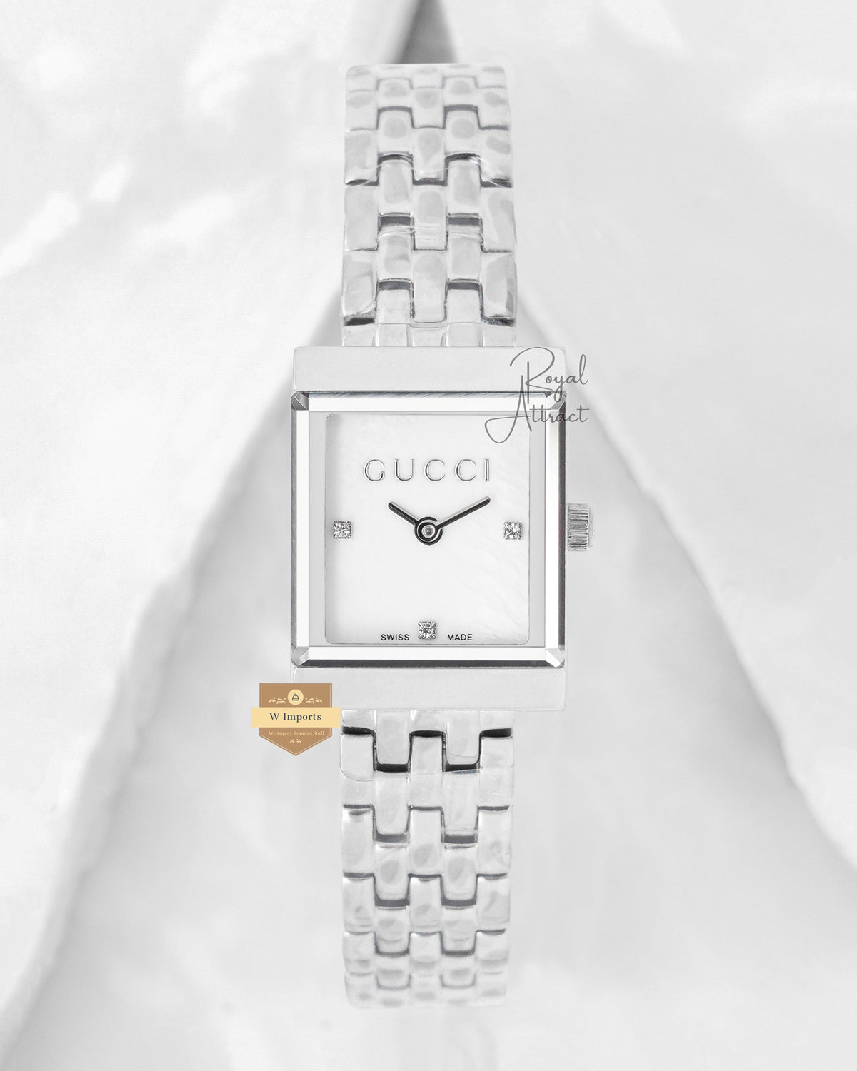 Latest Collection Silver With Mother Of Pearl Dial Bracelet Ladies Watch