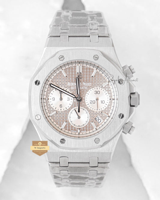 Latest Collection Chronograph All Silver With Dial Chain Watch