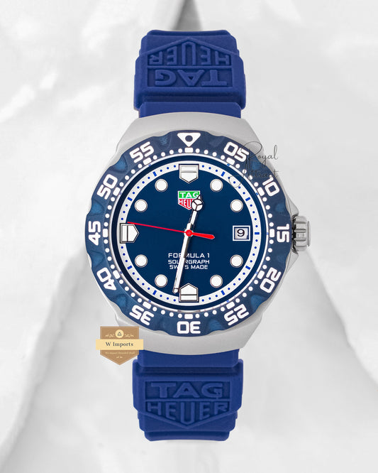 New Collection Silver Matt Case With Blue Dial Automatic Watch