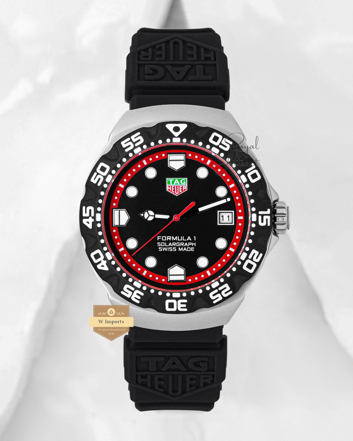 New Collection Silver Matt Case With Black Dial Automatic Watch