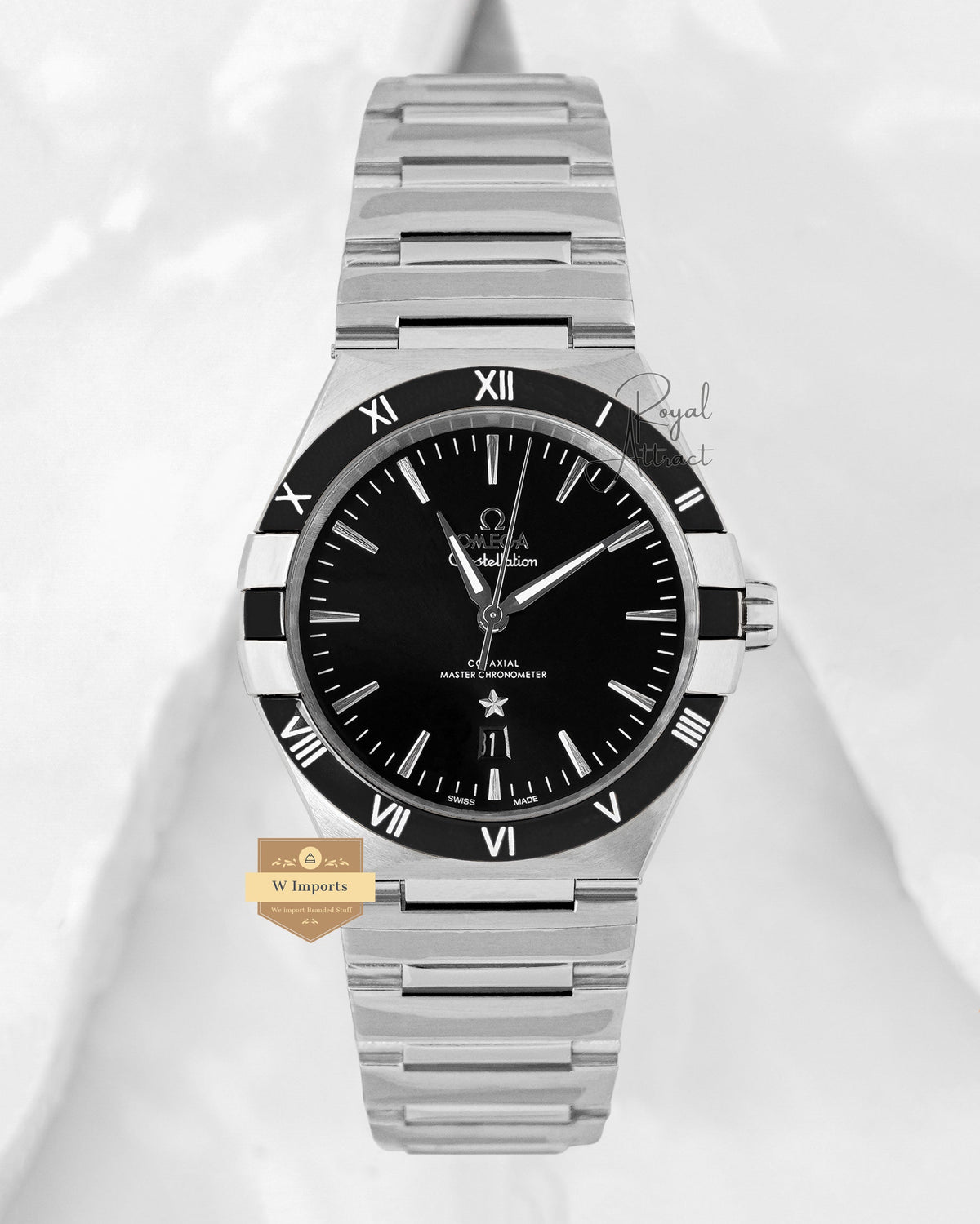 Latest Collection Silver With Black Dial 41mm Automatic Watch For Men