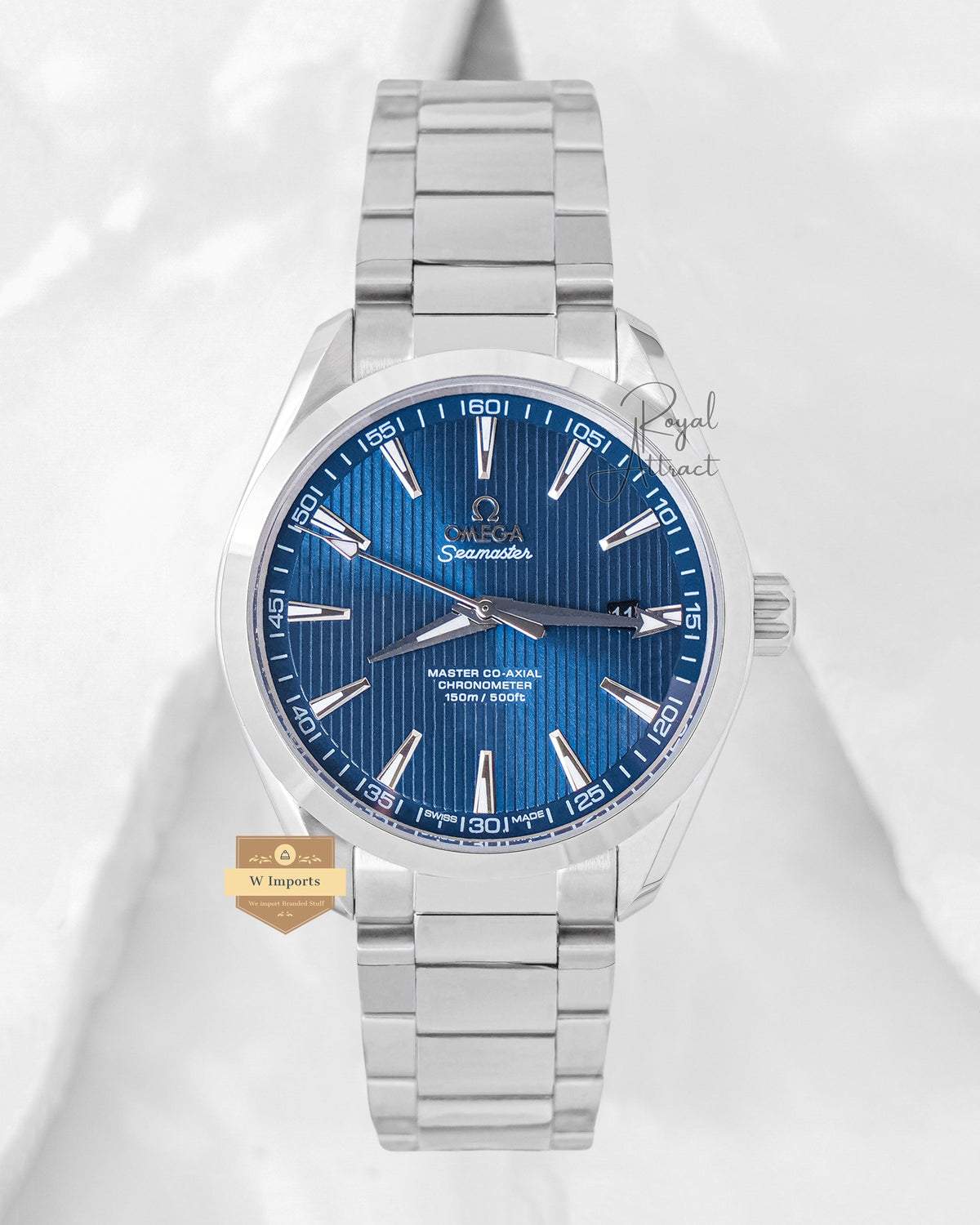 Latest Collection Silver With Blue Linen Dial Automatic Watch