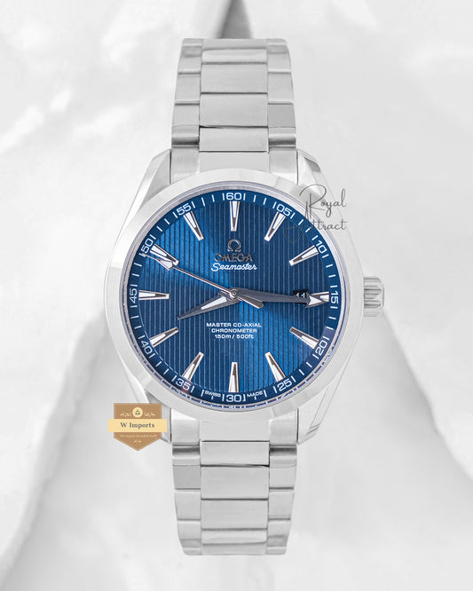 Latest Collection Silver With Blue Linen Dial Automatic Watch