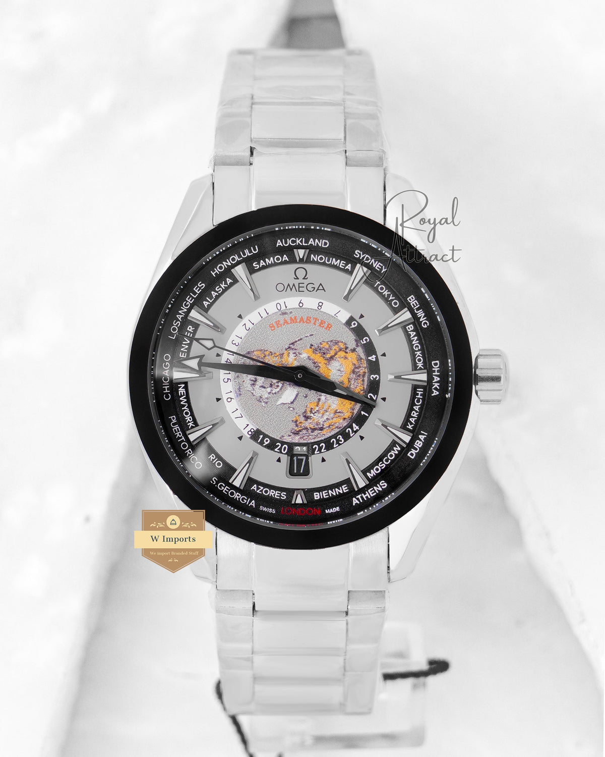 New Collection Silver With Grey Dial Automatic Watch For Men