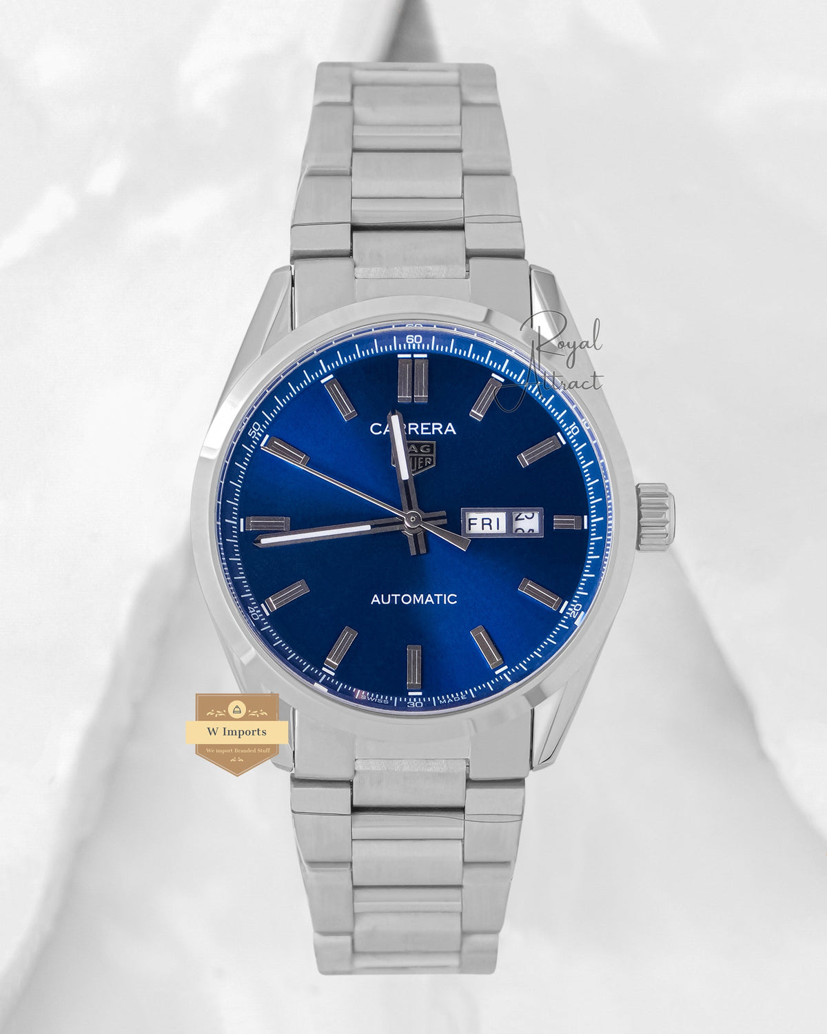 Latest Collection Silver With Blue Dial Automatic Watch