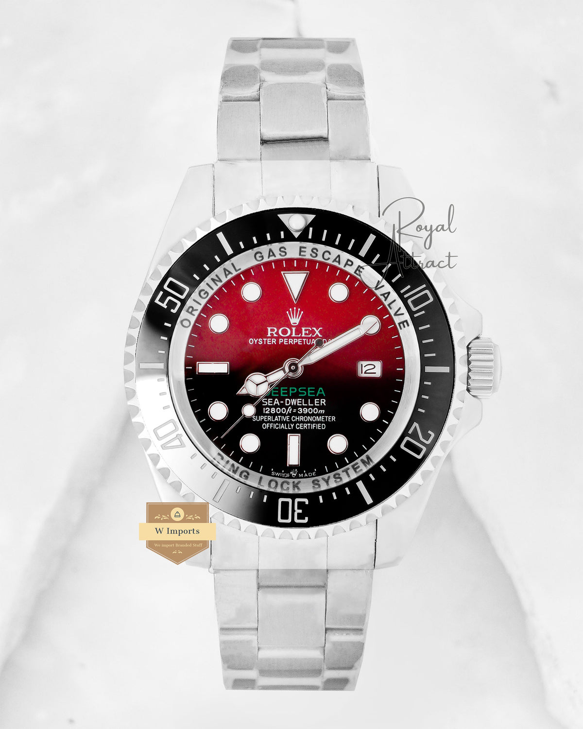 Latest Collection 44 Silver With Red Dial Automatic Watch Zr Factory