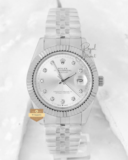 Latest Collection 41 All Silver With Dial Automatic Watch Zr Factory
