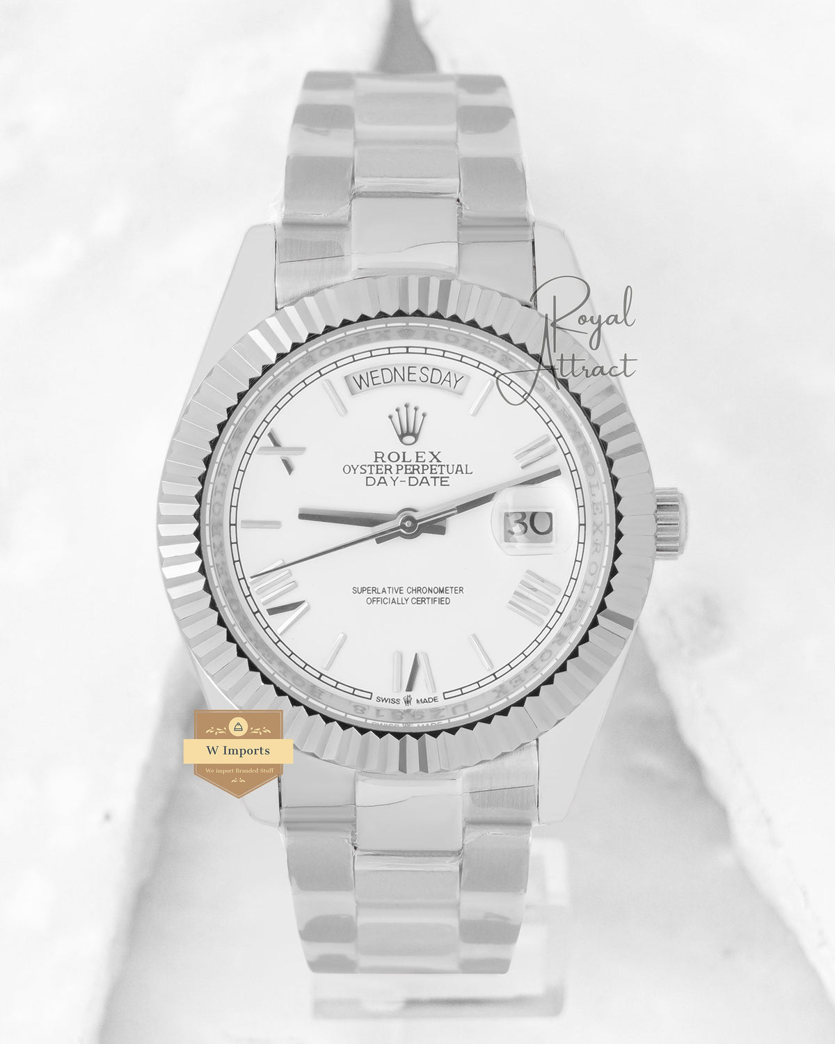 Latest Collection 40 Silver Chain With White Dial Roman Figure Automatic Watch Zr Factory