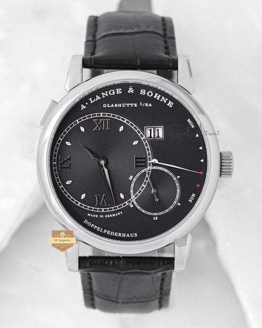 Latest Collection Down Second Silver Case With Black Dial & Leather Strap