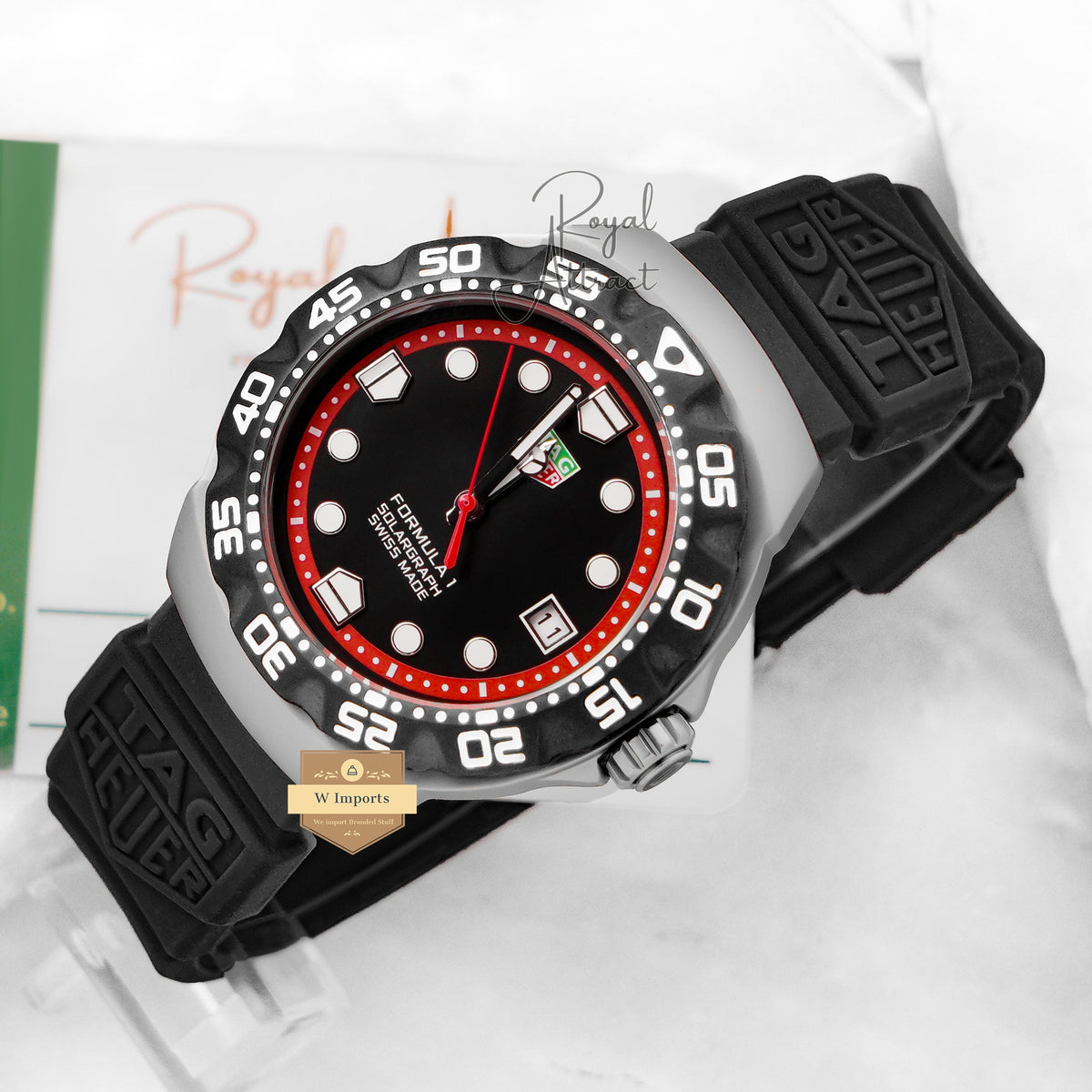 New Collection Silver Matt Case With Black Dial Automatic Watch