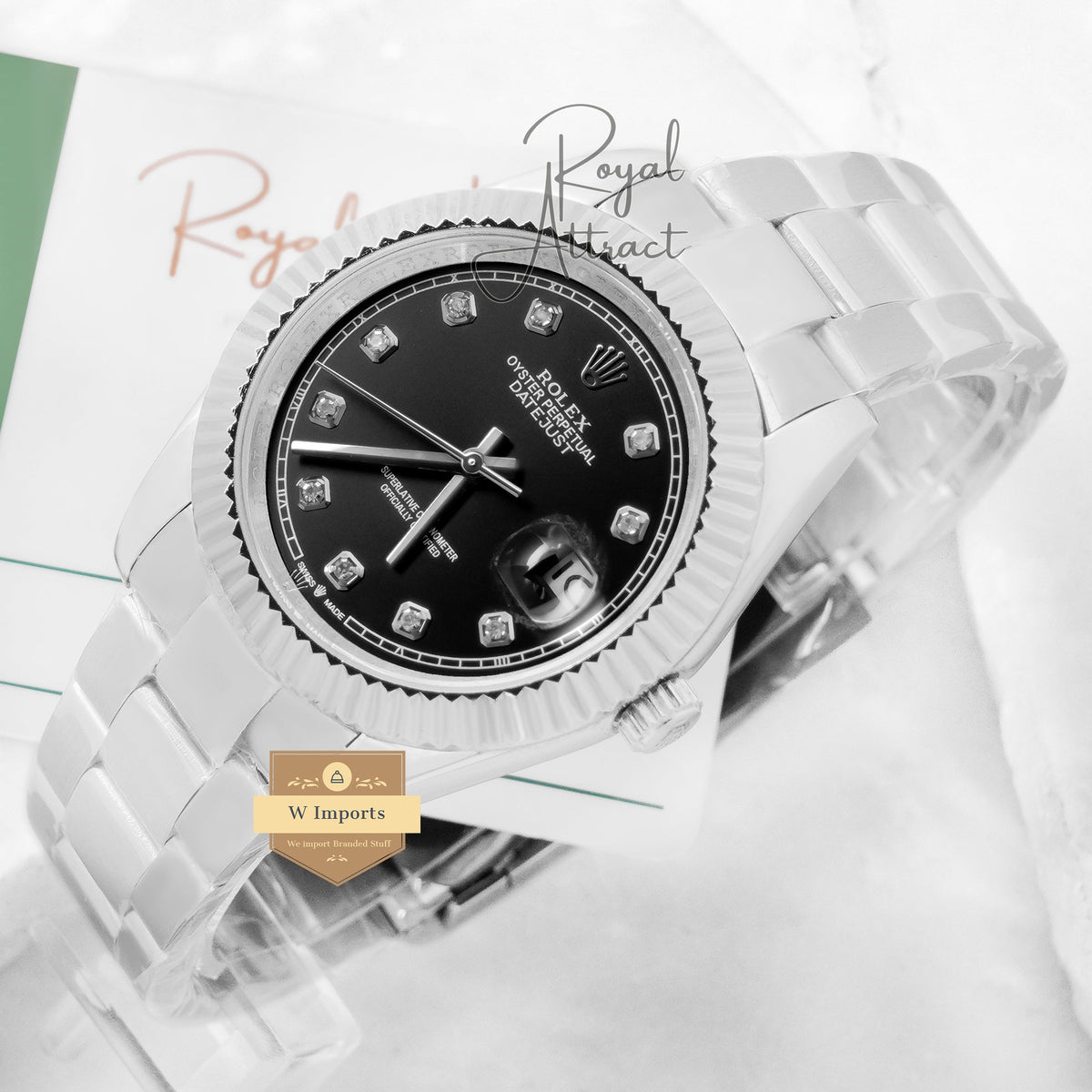 Latest Collection 41 Silver With Black Dial Automatic Watch Zr Factory