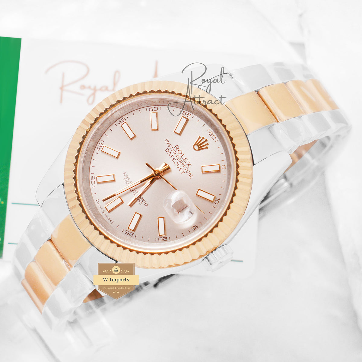 Latest Collection 41 Two Tone Yellow Gold With Champagne Dial Automatic Watch Zr Factory