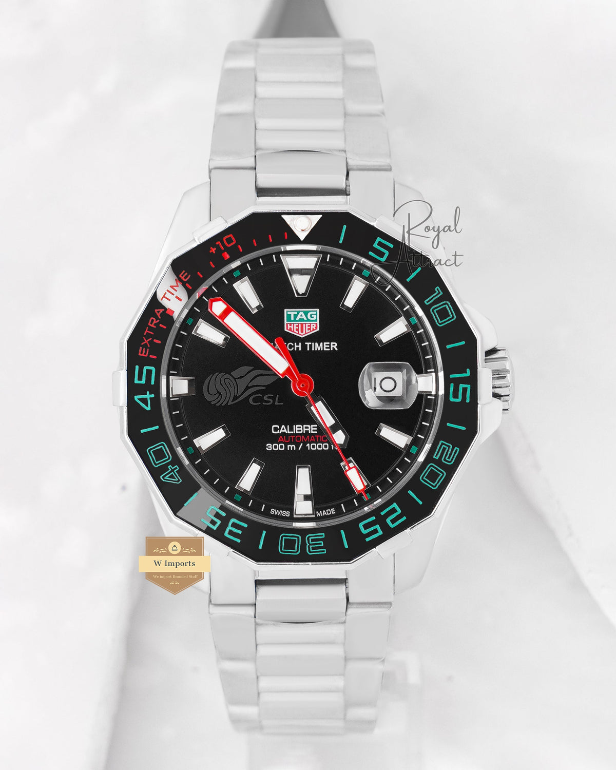 Latest Collection Csl Silver With Black Dial Automatic Watch