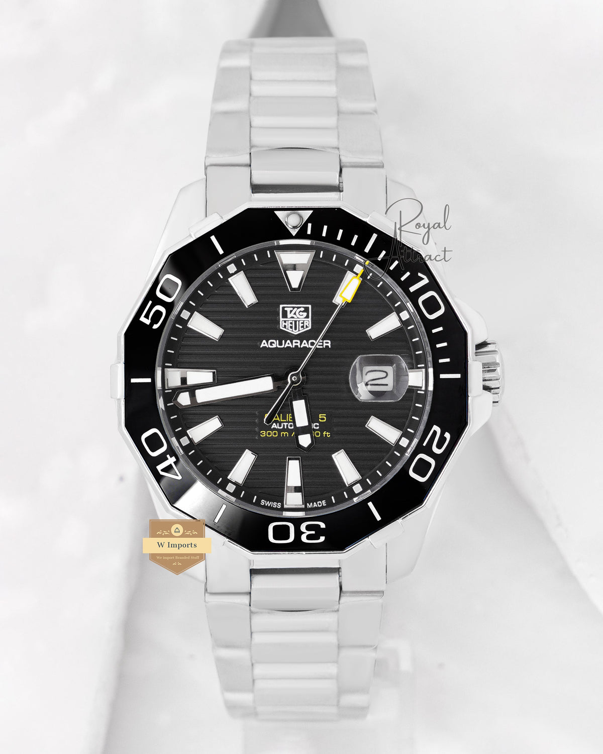 Latest Collection C5 Silver With Black Texture Dial Automatic Watch