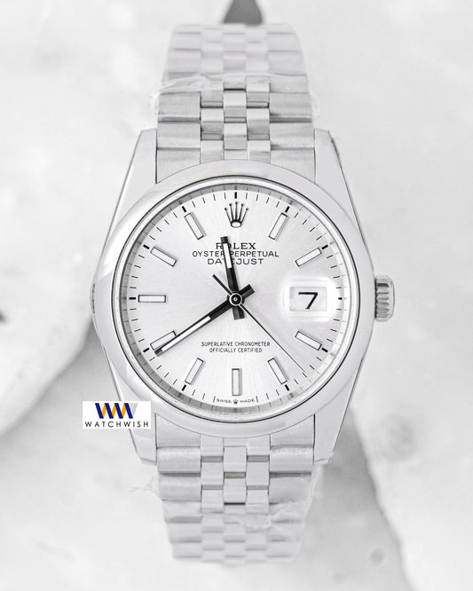 Latest Collection 36 Silver With White Dial  Automatic Watch Bp Made