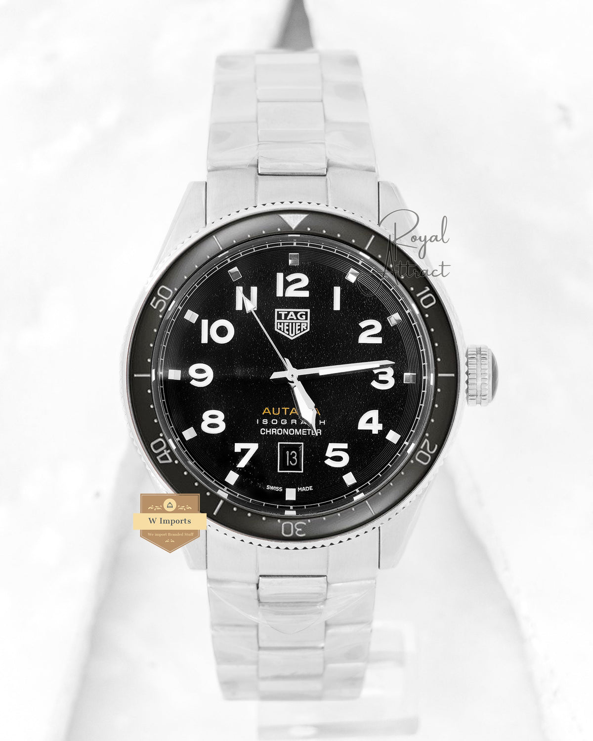 Latest Collection Silver With Black Dial And Bezel Automatic Watch