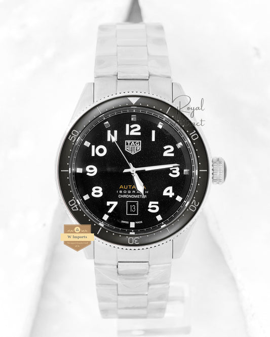 Latest Collection Silver With Black Dial And Bezel Automatic Watch