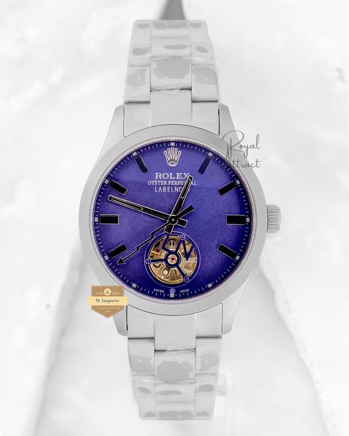 Latest Collection 42 Tourbillon Silver With Blue Dial Automatic Watch Zr Factory
