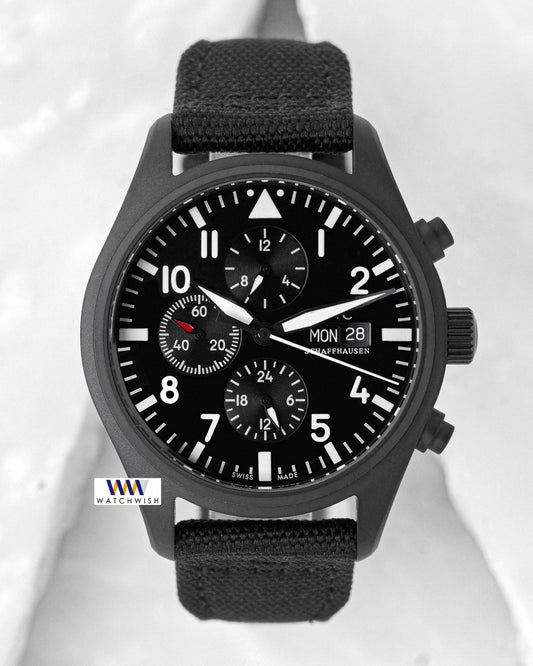 Latest Collection Chronograph Black Matt Case With Dial & Nylon Strap