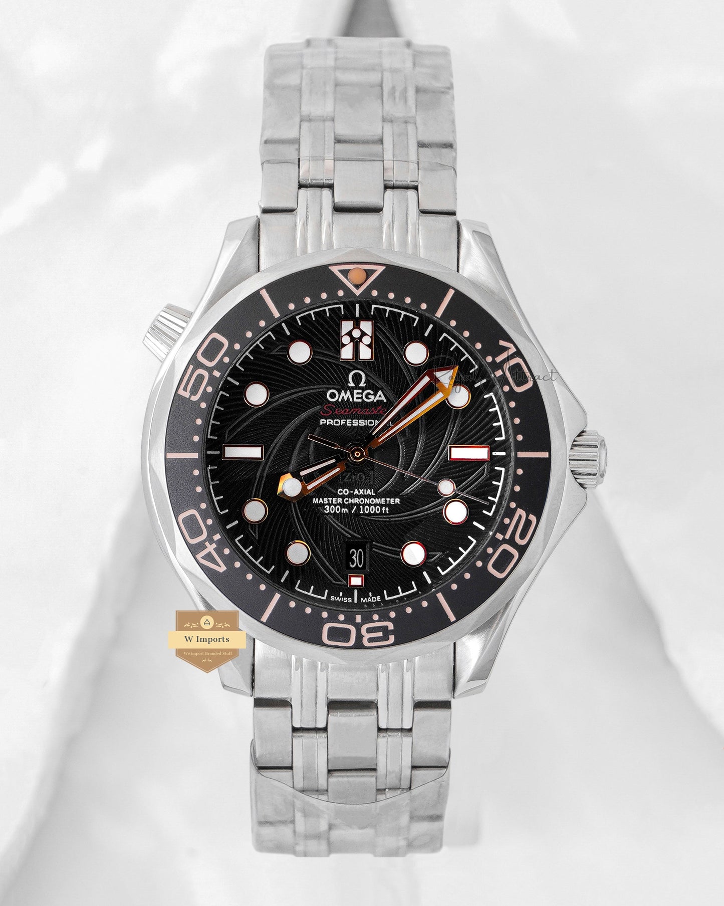 Latest Collection Silver With Black Dial Automatic Luxury Watch For Men