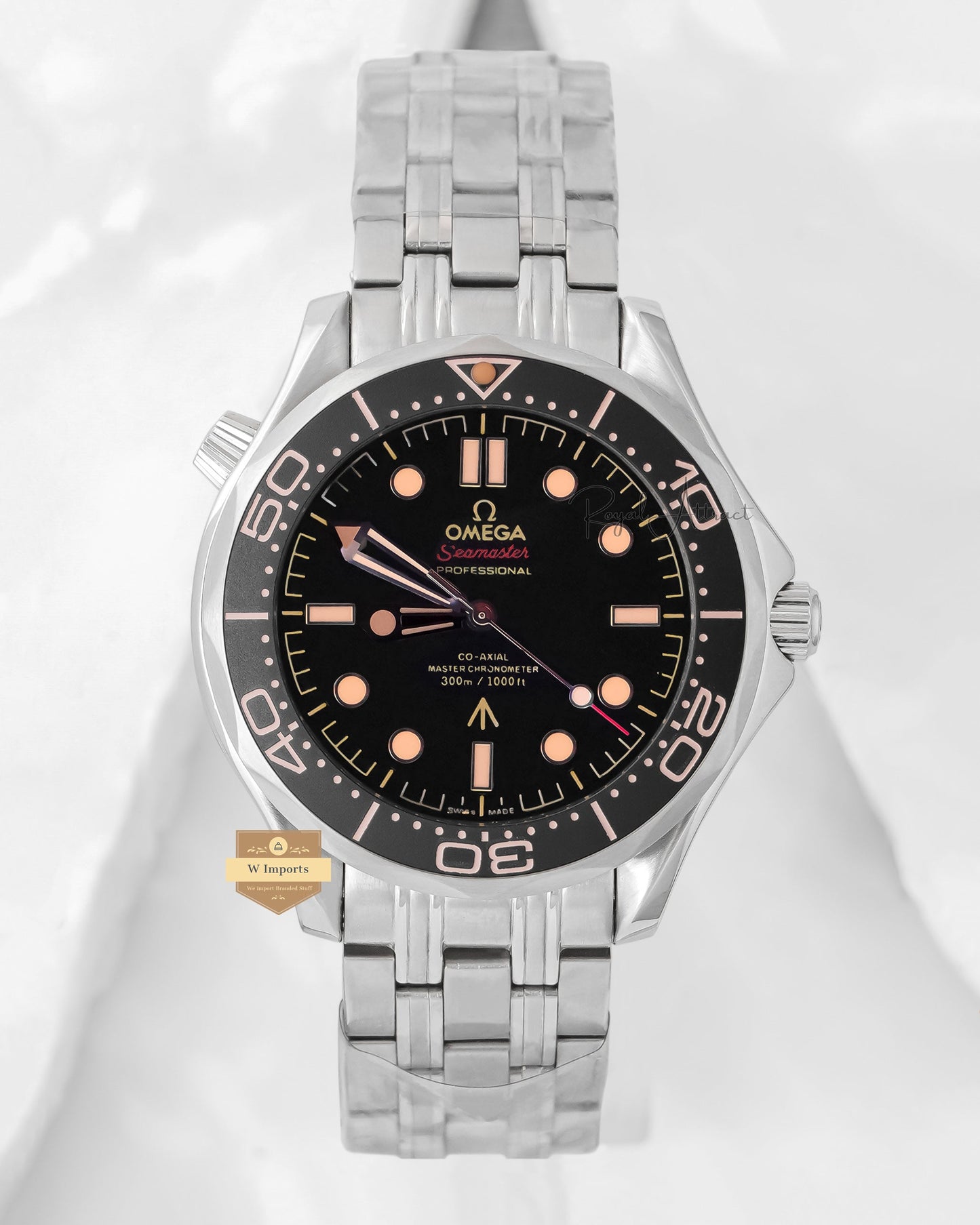 Latest Collection Silver With Black Dial Automatic Luxury Watch For Men