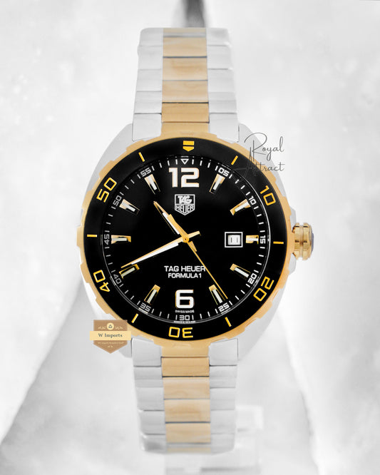 Latest Collection Two Tone Yellow Gold With Black Dial & Bezel Automatic Watch