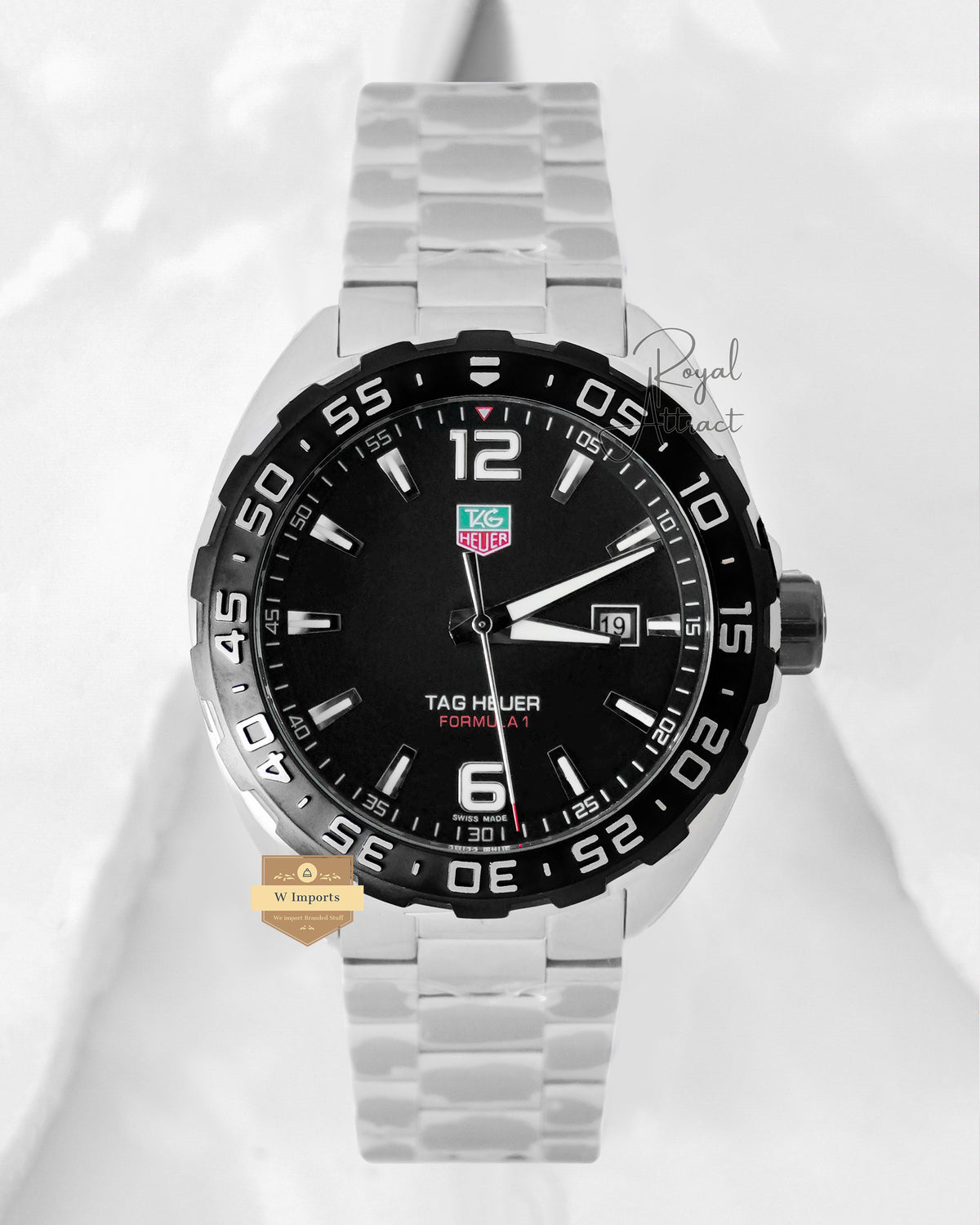 Latest Collection Silver With Black Dial & Bezel Automatic Watch