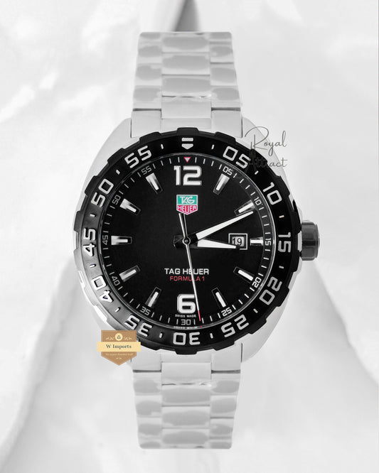 Latest Collection Silver With Black Dial & Bezel Automatic Watch