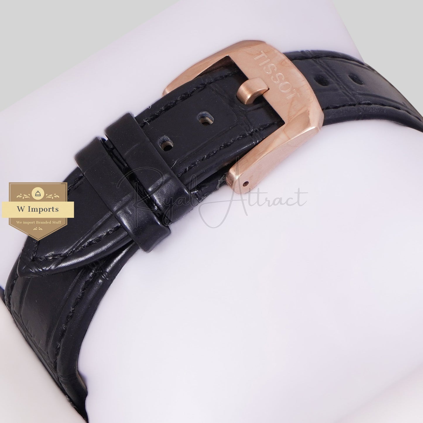 LATEST COLLECTION PRX ROSE GOLD CASE WITH BLACK DIAL & LEATHER STRAP